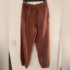 Burnt sienna sweatpants
